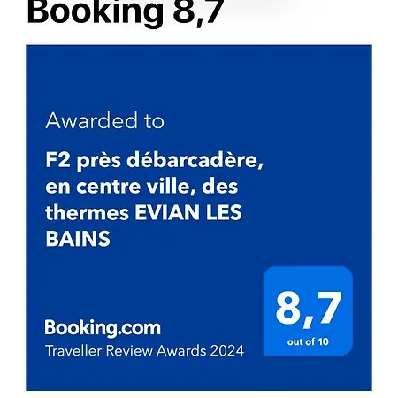 F2 Pres Debarcadere, En Centre Ville, Des Thermes Les Bains 2 Etoiles Apartment Evian-les-Bains